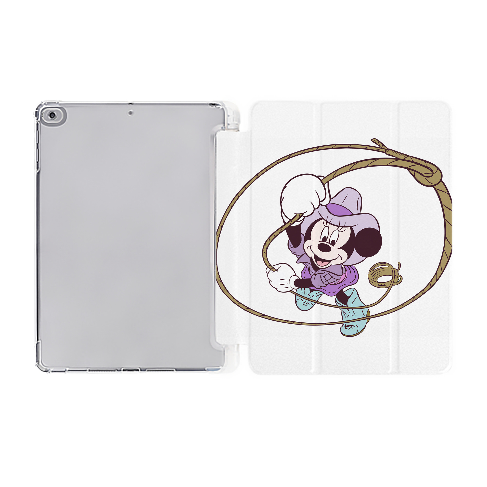 （画像用） ミッキーマウス Mickey Mouse IPad ケース ペン収納付き 三つ折りスタンド PUレザー×シリコン 対応機種9.5/10.5/10.9インチ